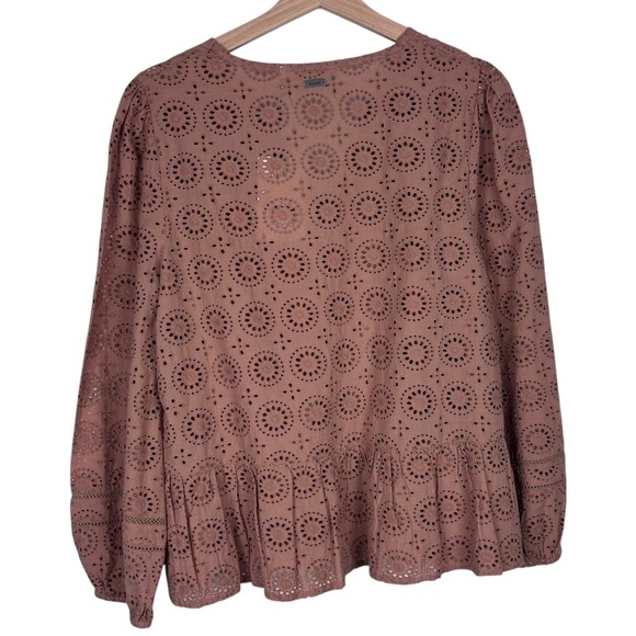 BARBOUR CHERBURY MAPLE EYELET LACE 100% COTTON BLOUSE TOP - Picture 5 of 16